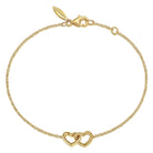 Gabriel & Co. 14K Yellow Gold Hearts Chain Bracelet
