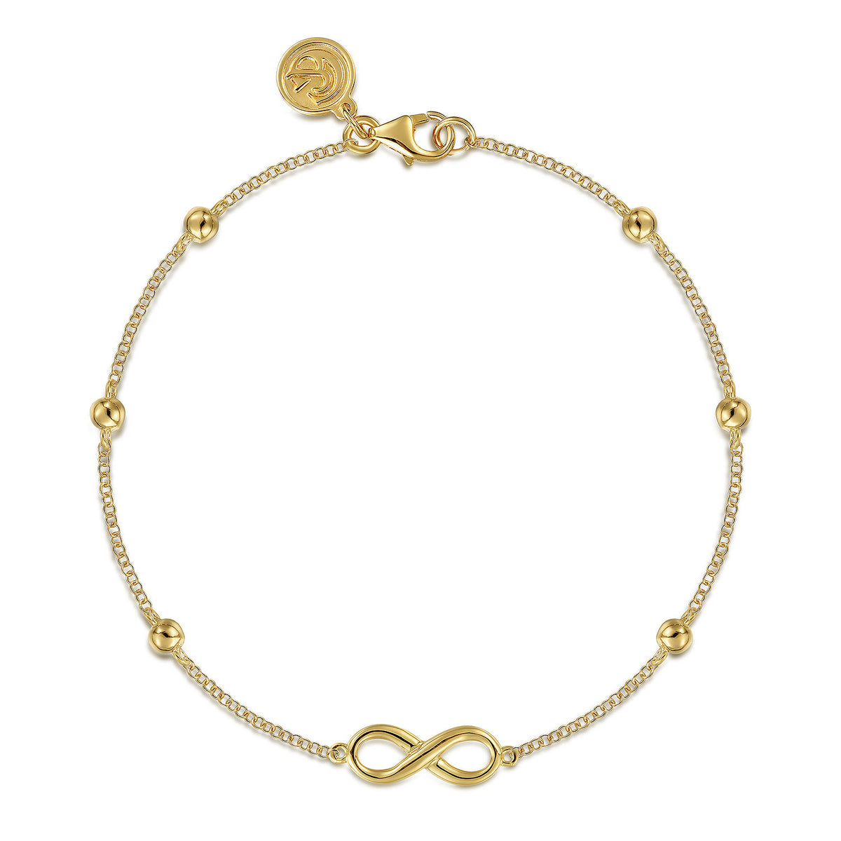 Gabriel & Co. 14K Yellow Gold Infinity Chain Bracelet Bujukan
