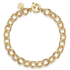 Gabriel & Co. 14K Yellow Gold Link Bracelet 7mm Bujukan