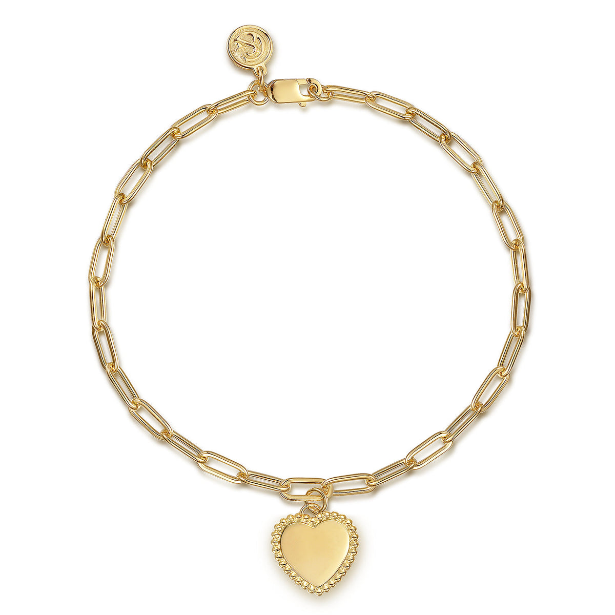 Gabriel & Co. 14K Yellow Gold Paperclip Chain Bracelet Bujukan