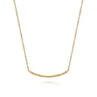 Gabriel & Co. 14K Yellow Gold Twisted Rope Curved Bar Necklace