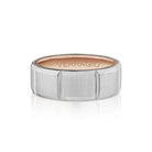 Verragio VW-8106 14k white and rose gold diamond wedding band