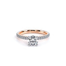 Verragio 14k Two-Tone Gold Round Diamond Engagement Ring TR150R4 - view 3