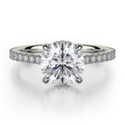 Michael M R749-1.5 Crown Engagement Ring