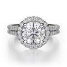 Michael M R456-2 Europa Halo Engagement Ring
