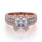 Michael M Strada R401S-1.5 Sidestone Engagement Ring Semi-Mount