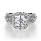 Michael M R681-1.5 Stella Halo Engagement Ring