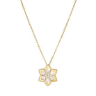 Roberto Coin Vernazza Diamond and Mother-of-Pearl Flower Necklace 7773716AY31X