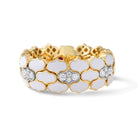 Roberto Coin 18K Yellow Gold Cobra Diamond and White Ceramic Ring 8883813AJ65X