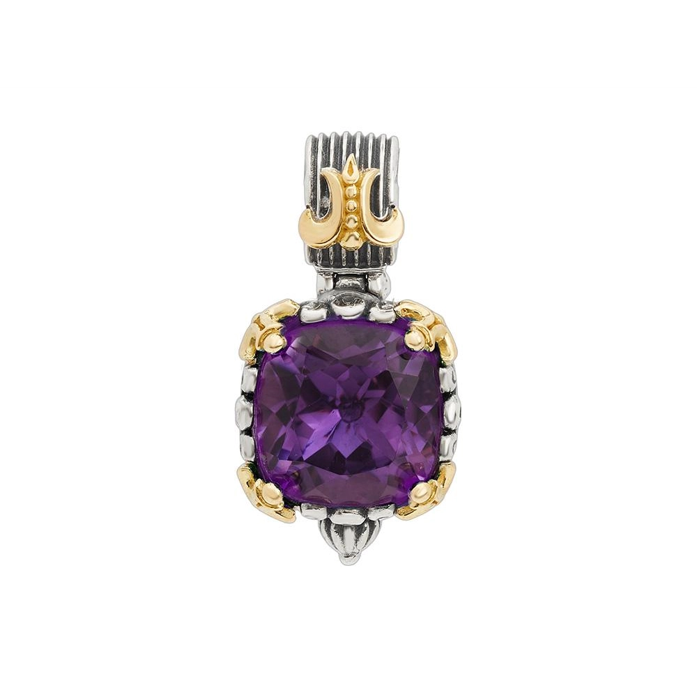 Konstantino Sterling Silver & 18K Yellow Gold Amethyst Pendant
