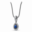 Statement Sapphire and Diamond Pendant by Fana (P1394S)