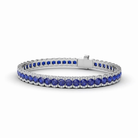 Brilliant in Blue Sapphire and Diamond Bracelet by Fana (B1550S)