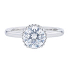 Verragio Tradition TR211XR 14k White Gold Round Diamond Engagement Semi-Mount