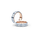 Verragio VW-6026 14k White & Rose Gold Men's Wedding Band