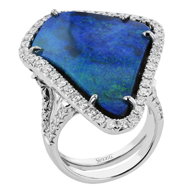 Simon G. Color Ring in 18k Gold with Diamonds