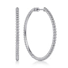 Gabriel & Co. 925 Sterling Silver Bujukan 50mm Classic Hoop Earrings