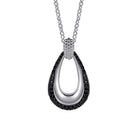 Gabriel & Co. 925 Sterling Silver Bujukan Black Spinel Pendant Necklace