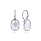 Gabriel & Co. 925 Sterling Silver Bujukan Rock Crystal and White MOP Drop Earrings