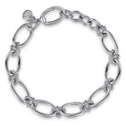 Gabriel & Co. 925 Sterling Silver Link Chain Bracelet Bujukan