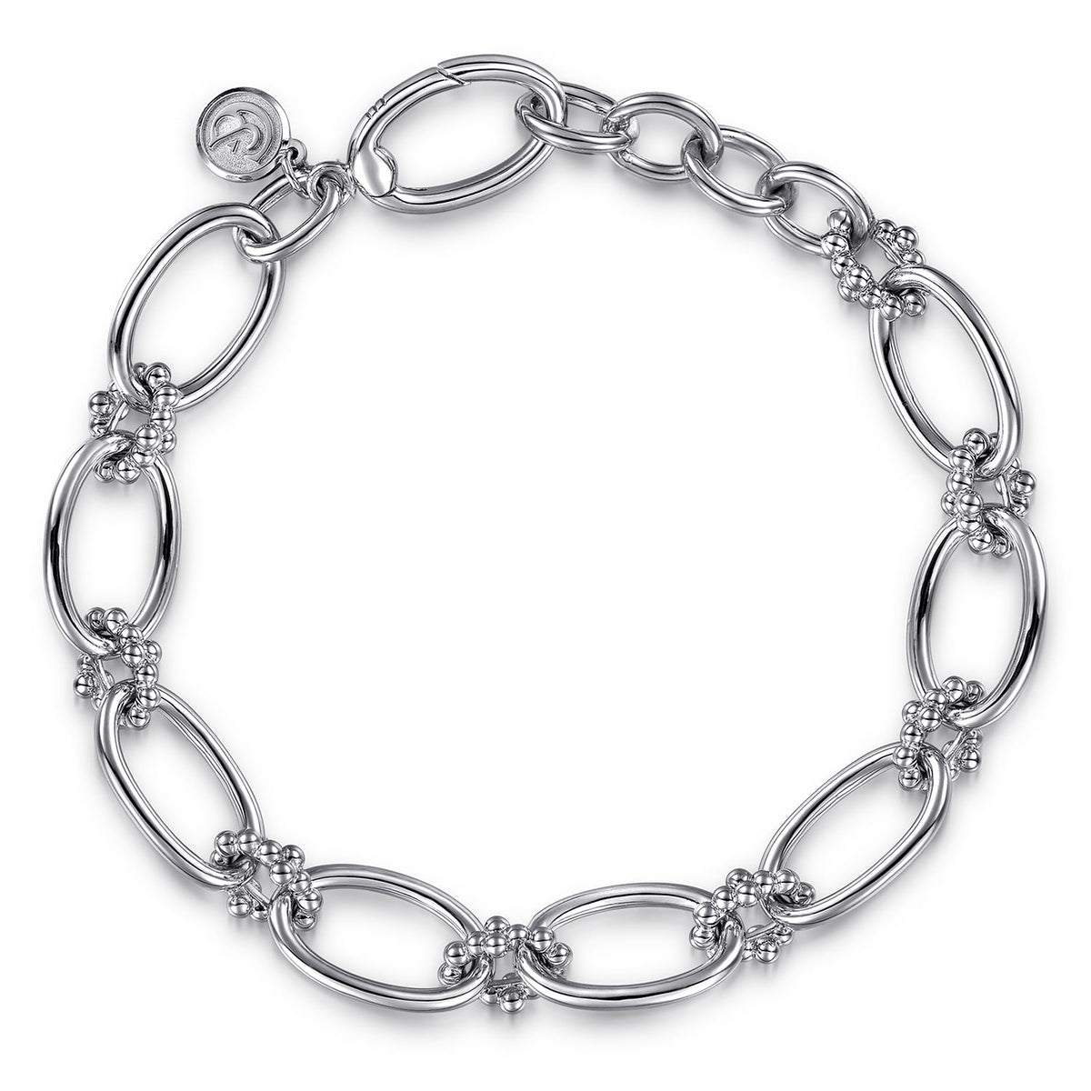 Gabriel & Co. 925 Sterling Silver Link Chain Bracelet Bujukan