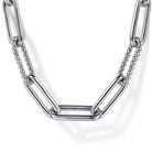 Gabriel & Co. 925 Sterling Silver Oval Link Chain Necklace with Bujukan Stations
