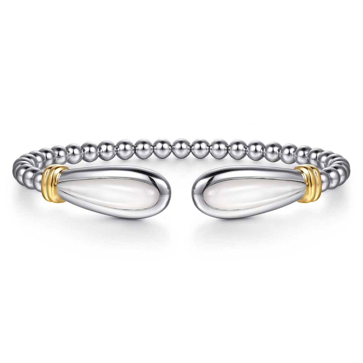 Gabriel & Co. Bujukan Bangle with White Mother-of-Pearl BG5214-6MZJWM