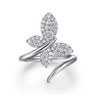 Gabriel & Co. Butterfly - 14K White Gold Diamond Butterfly Bypass Ring