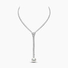 Yoko London Zyyp 18k White Gold South Sea Pearl and Diamond Zip Necklace