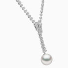 Yoko London Zyyp 18k White Gold South Sea Pearl and Diamond Zip Necklace
