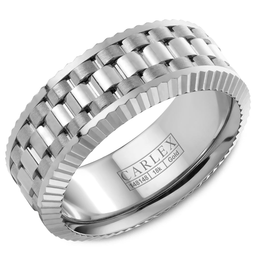 Carlex G3 Wedding Band White 18k Gold 8.50mm