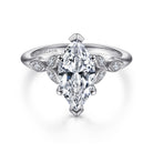 Gabriel & Co. 14k White Gold Marquise Shape Diamond Engagement Ring, ER11721M6W44JJ