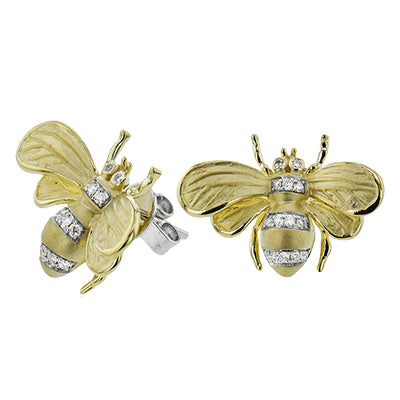 Simon G. Earring in 18k Gold with Diamonds
