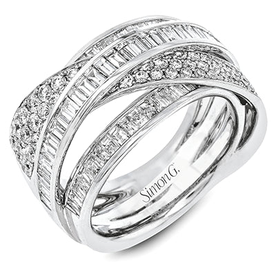 Simon G. Right Hand Ring in 18k Gold with Diamonds