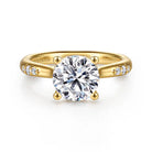 Gabriel & Co. Carroline 14k Yellow Gold Round Diamond Engagement Ring, ER16670R8Y44JJ