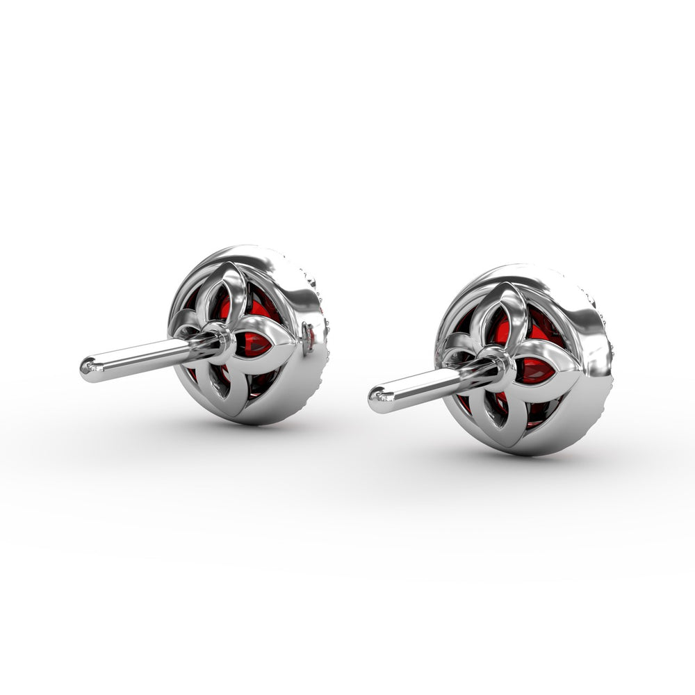 Fana 14k White Gold Dazzling Brilliant Cut Stud Earrings