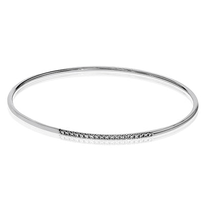 Simon G. Bangle in 18k Gold with Diamonds