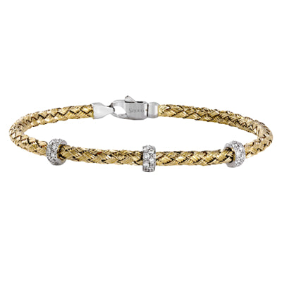 Simon G. Bangle in 18k Gold with Diamonds