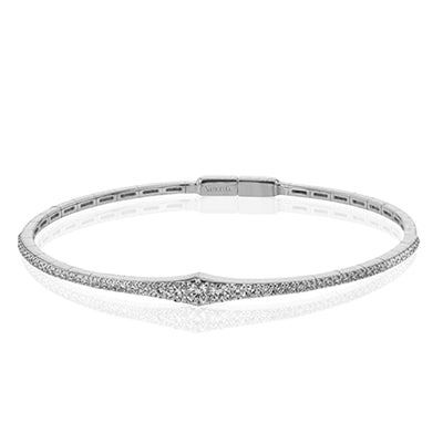 Simon G. Bangle in 18k Gold with Diamonds