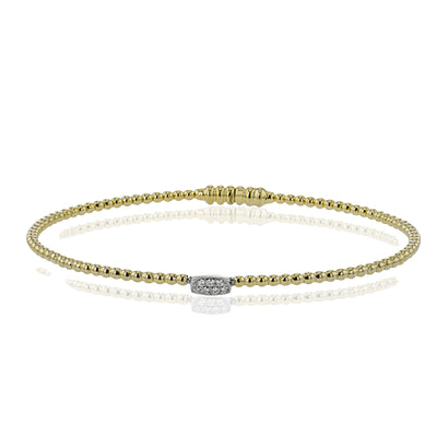 Simon G. Bangle in 18k Gold with Diamonds