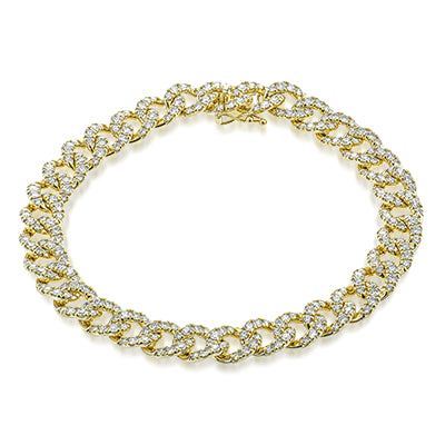Simon G. Bracelet in 18k Gold with Diamonds