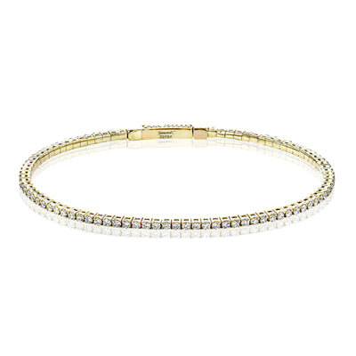 Simon G. Bangle in 18k Gold with Diamonds