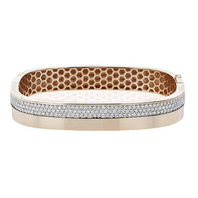 Simon G. Bangle in 18k Gold with Diamonds