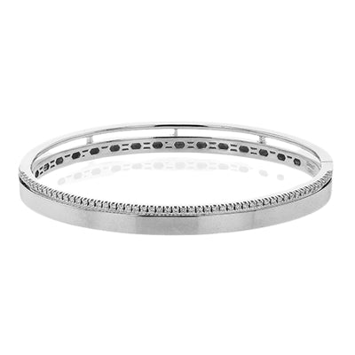 Simon G. Bangle in 18k Gold with Diamonds