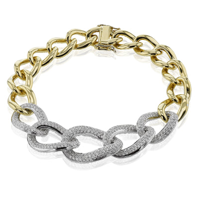 Simon G. Bracelet in 18k Gold with Diamonds
