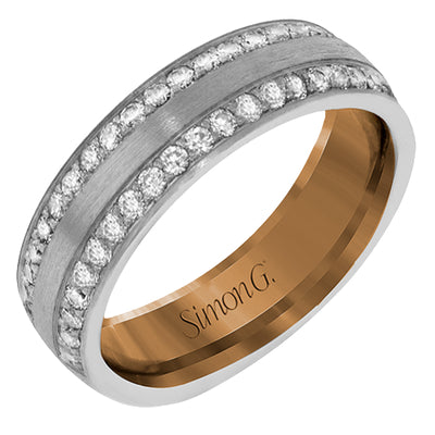 Simon G. Men Ring in 14k Gold with Diamonds