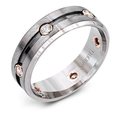 Simon G. Men Ring in 14k Gold with Diamonds