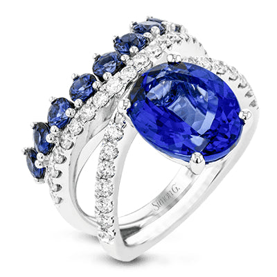 Simon G. Color Ring in 18k Gold with Diamonds