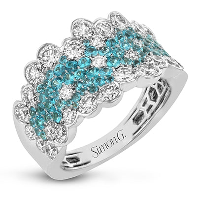 Simon G. Color Ring in 18k Gold with Diamonds