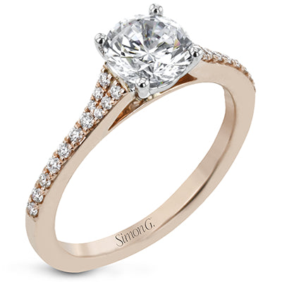 Simon G. Engagement Ring in 18k Gold with Diamonds