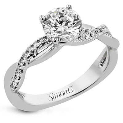 Simon G. Engagement Ring in 18k Gold with Diamonds